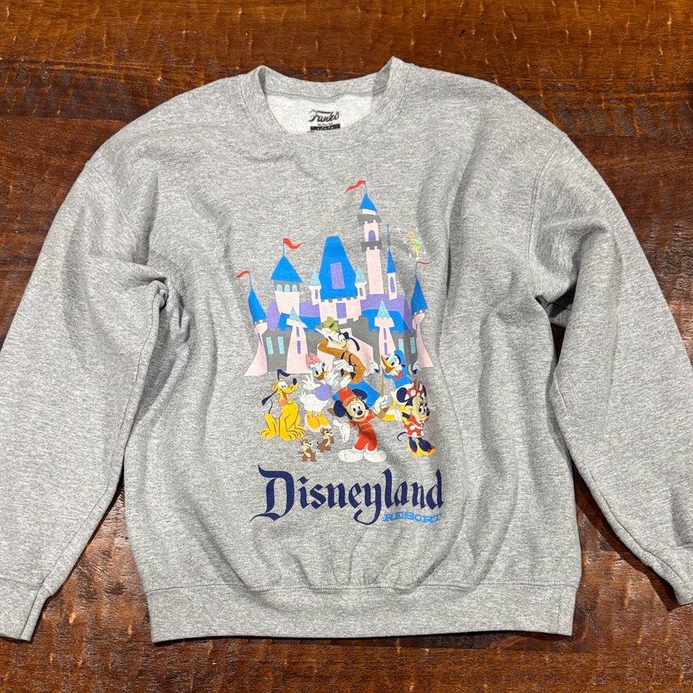Disney Gray Graphic Sweater unisex LG